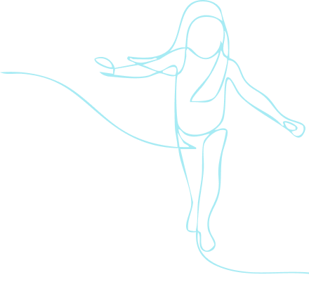 Petite fille qui marche, en dessin oneline